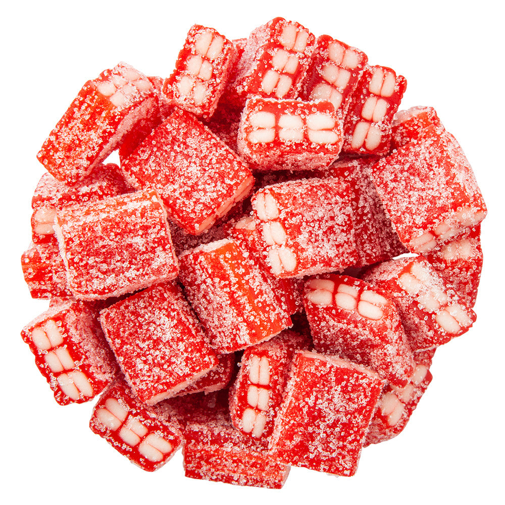 Swedish sour strawberry brick