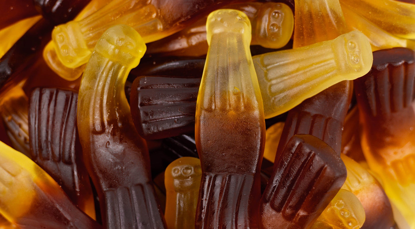 Swedish giant cola bottles