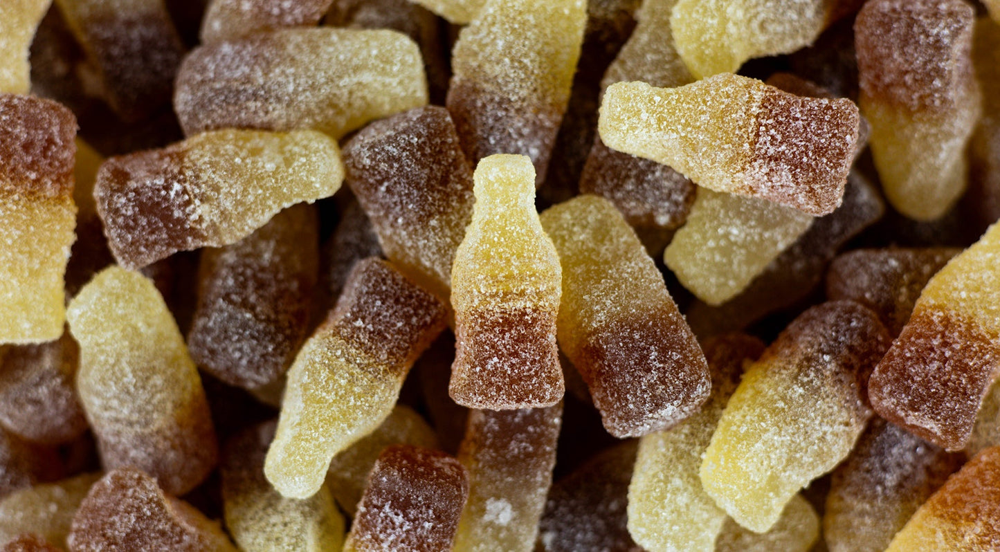 Swedish sour cola gummies