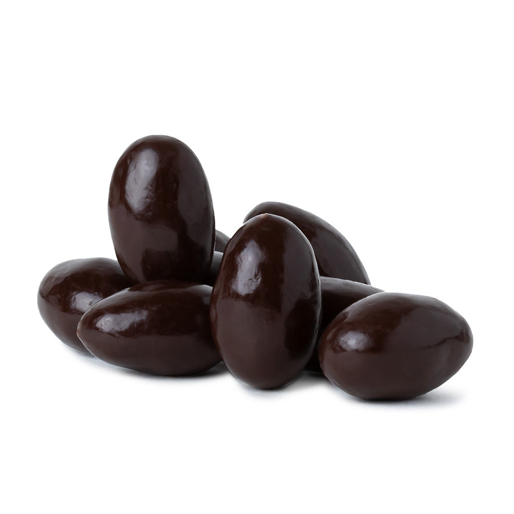 Dark chocolate almonds