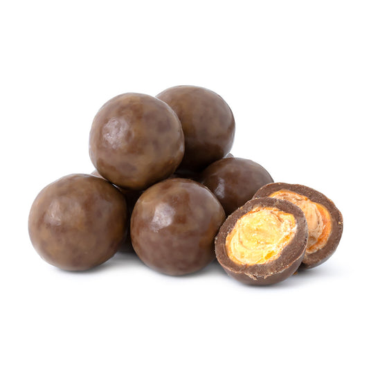 Milk chocolate butter crunch poppers