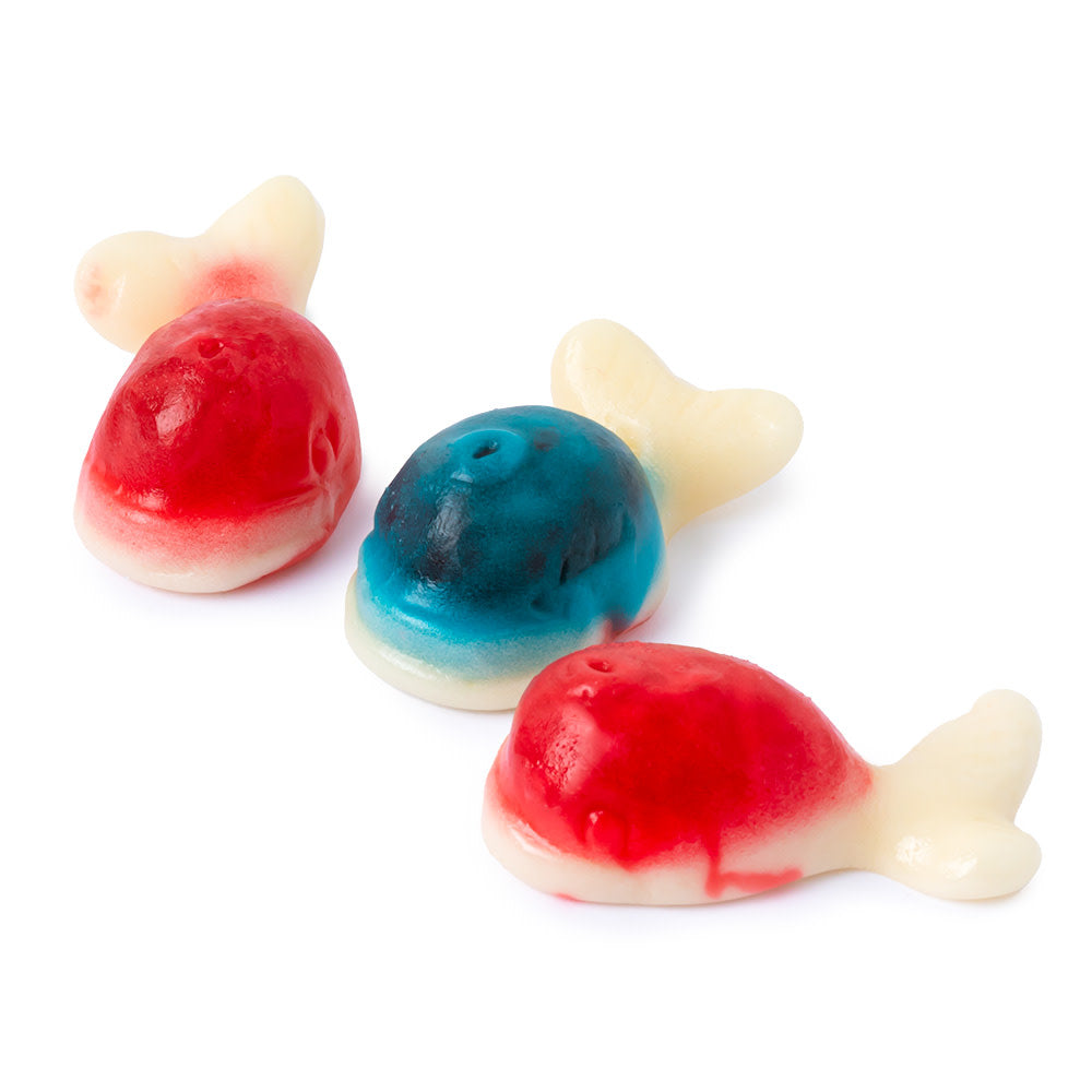 Gummy filled whales