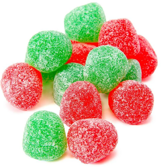 Red and Green Gummy Drops