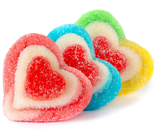 Triple Layer Rainbow Heart