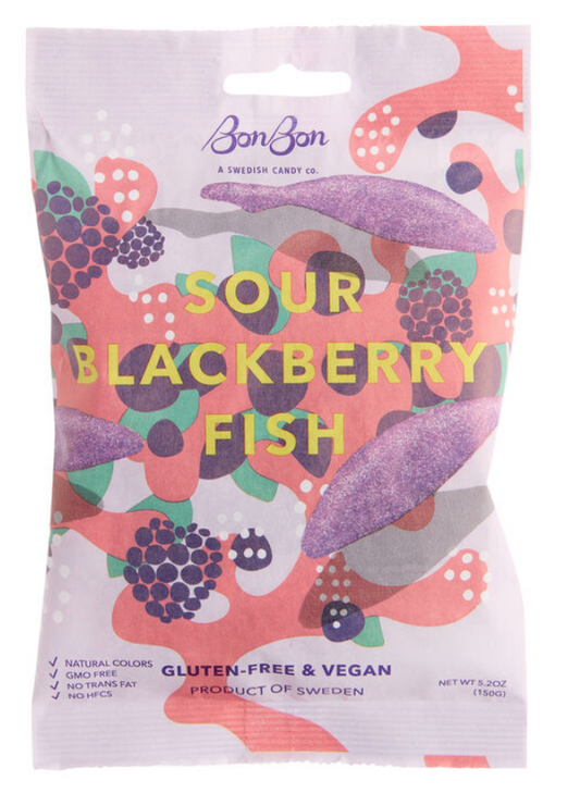 Bon Bon Sour Blackberry Fish