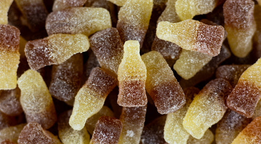 Swedish sour cola gummies