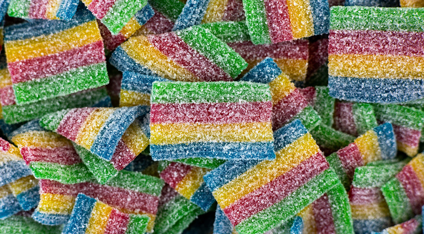 Swedish sour rainbow bites